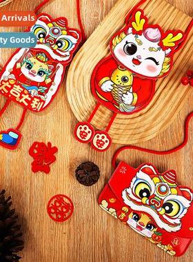 2024 new natial tide   year   drag lear red bag bag happy ne