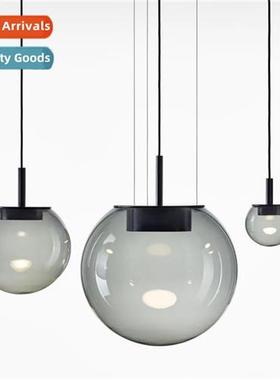 Scinavian clear glass globe pendant light restaurant balcy b