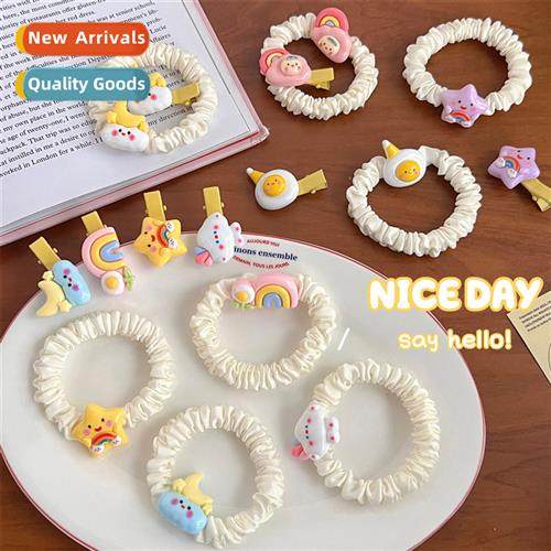 Carto cute rabb  b lear b tie head plate ball  rope does not