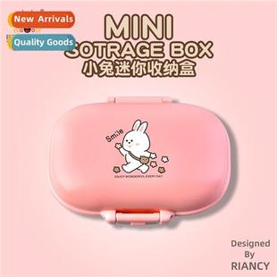 Plastic Pill Box RB240 Organizer Mini Cosmetic Creative Rabb
