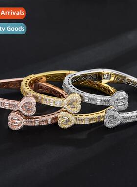 hip-hop style love spring buckle bracelet persalized fashi g