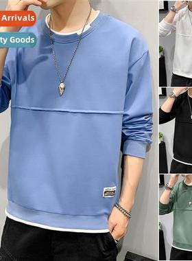 2021 Spring  Autumn new lg-sleeved T-shirt mens sweater bott