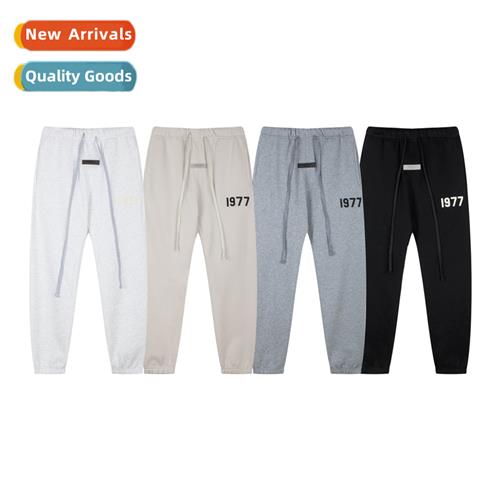 Tide FOG Essentials 23SS Latest Flocked 1977 Padded Pants Dr