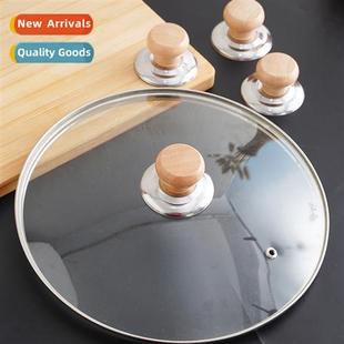 top bead hle pot wooden wood lid solid Wooden universal