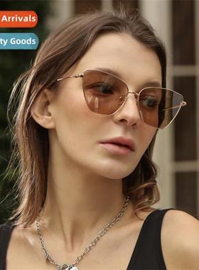 s540 metal Y2K fashi sunglasses cat eye ins style set fashi