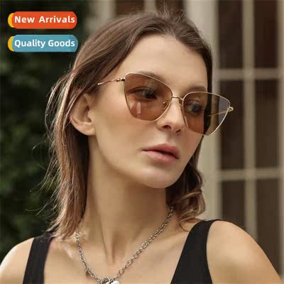 s540 metal Y2K fashi sunglasses cat eye ins style set fashi