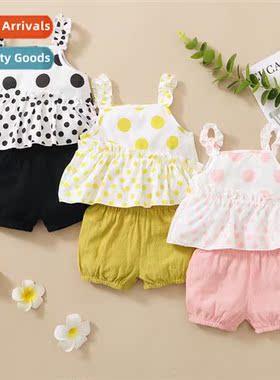 Girls childrens spring  autumn  2022 new n polka dot print s