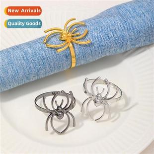 Napkin decorative creative gold spider napkin ring alloy nap