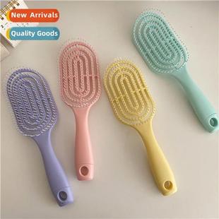 Cute cy color fluffy makeup comb portable head massage air c