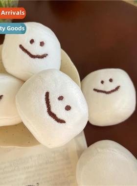 ins marshmallow cfee smiley decompressi ball plush small dol