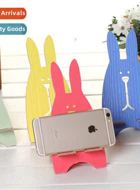 Creative DIY Wooden Cell Phe Holder Cute Rabb Cell Phe Holde