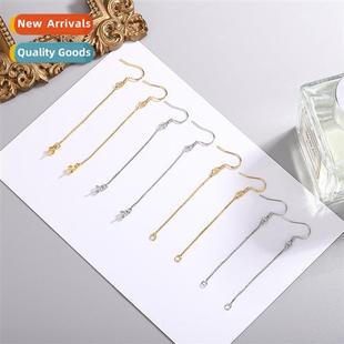 Ear wire bracket accessories box chain copper earrings semi-
