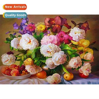 New h-applied full diamd living room art lscape decorative p