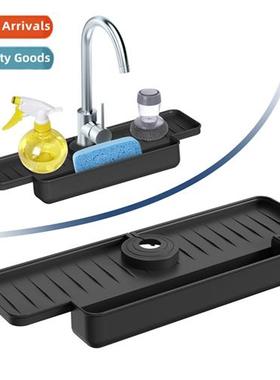 Kchen Faucet Drainage MatBathroom Sink H Sink Foldable Splas