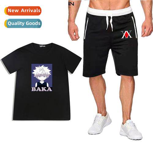 Anime peripheral full-time hunter HUNTERxHUNTER short-sleeve