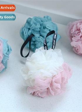 Large two-color super st bath ball bath flower color blockin