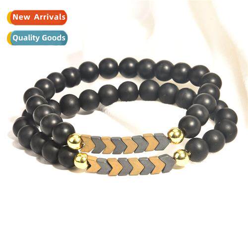 2022 Popular Mens Jewelry Stch Round Beads Clashing Hemate B