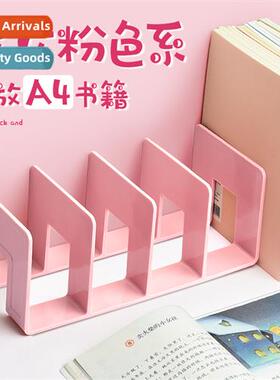 Pink book st acrylic book st desktop bookshelf divider book