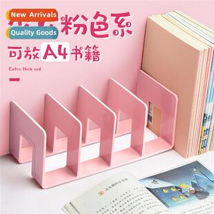Pink book st acrylic book st desktop bookshelf divider book