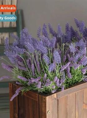 Simulati foam multi-head 12 forks lavender rosemary plant po