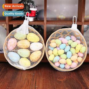 Mesh Basket Colorful Easter Carto Egg Mini Foam