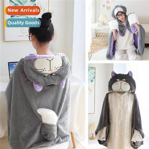 Carto Lucifer Cat Lucifer Hooded Pcho Blanket Otaku Shawl Pc