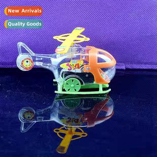 Transparent wind-up wind-up helicopter toys kindergarten sma