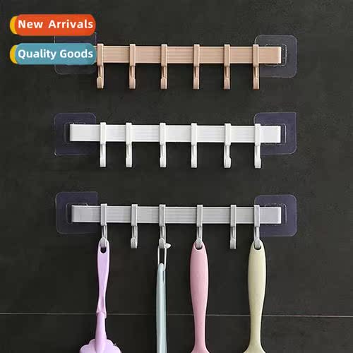 Kchen adhesive hooks wall hanging 6 rows  hooks towel six ho