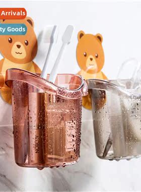 Bathroom Toothbrush Cup Bear Cuddle Shelf Bathroom Wall Moun