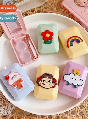 Korean style simple cute girl pupil case ins carto ctact len