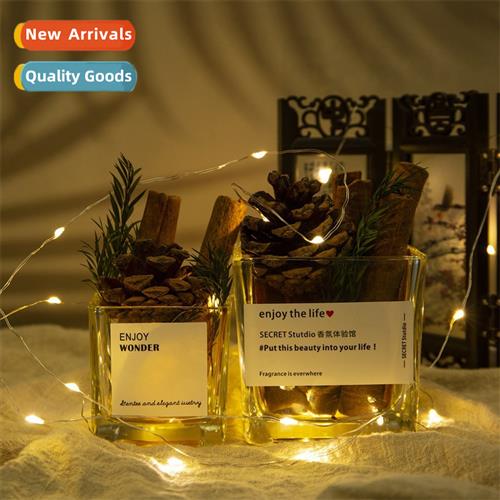 Flameless Aroma Diffuser Cup Cinnam Bark Diffuser Wood Purif