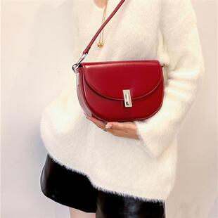 Fashi Hundreds Saddle Bag Lear Womens Bags 2023 New Niche Ad