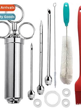 Stainless Steel Seased Turkey Steak Syringe 2OZ Turkey Needl