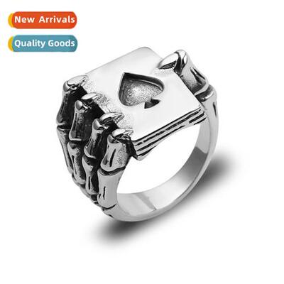 Europe and  Uned States retro mens tanium steel ring influx
