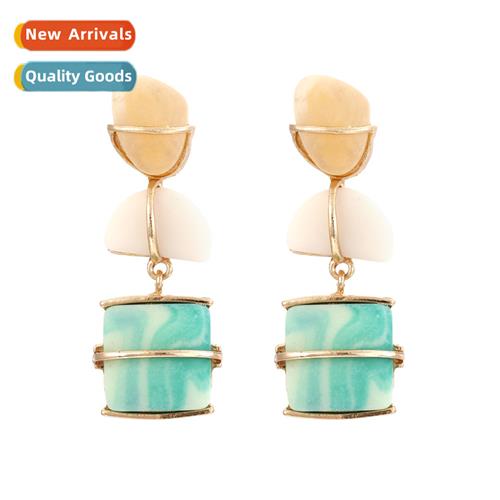 ZA fashi romantic colorful ste earrings exaggerated persaly