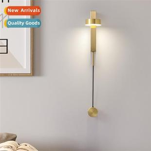 Scinavian light luxury bedroom bedside wall lamp modern simp