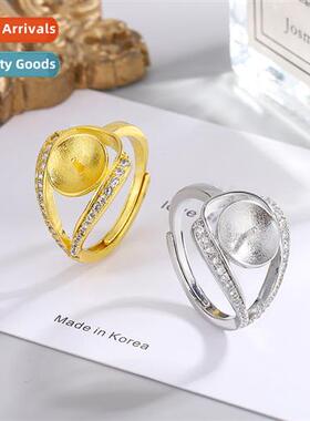 Jewelry set zircia womens ring empty bracket finger ring acc