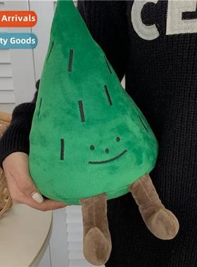 Cute carto Christmas pine e plush doll Korean ins style simp