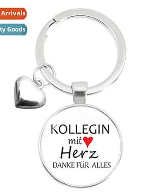 kollegin m herz danke für alles Keychain Colleagues heartfe