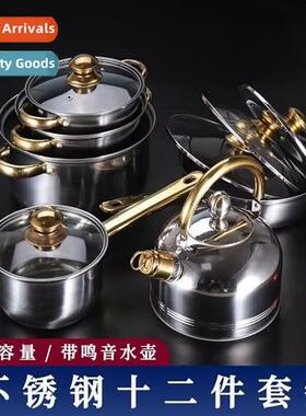 Stainless steel pots  pans set pots  pans soup pots  milk po