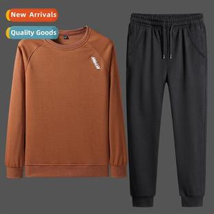 spring hsome casual fashi fall mens sports neck Round