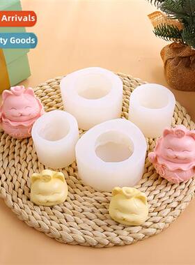 Candle Aroma Silice Mould Fortune Cat Fortune Plaster Doll C