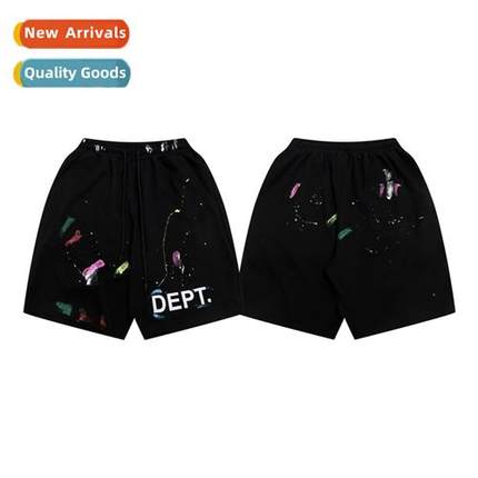 2023 Summer American Tide H Painted Ink Splash Print Shorts