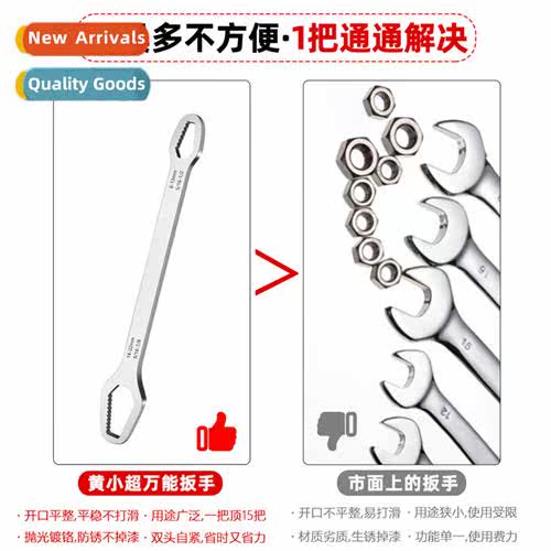 Plum wrench double head self-tightening adjustable eyeglass