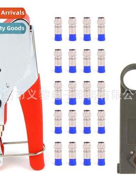 Coaxial cable extrusi pliers crimping pliers set  stripping