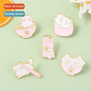 New creative carto kten ramen chopsticks shape paint alloy b