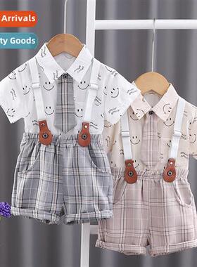 Boys summer su 2023 new childrens clothing summer dress ltle