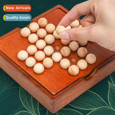 Wooden single noble chess children puzzle desktop games perf