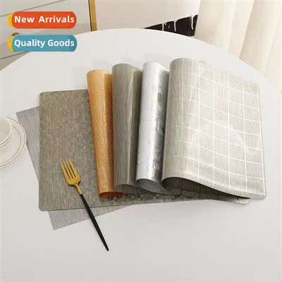 Crystal placemats solid color PVC waterpro placemats anti-oi
