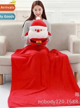 New winter Santa Claus triple h warmer pillow blanket 3 in 1